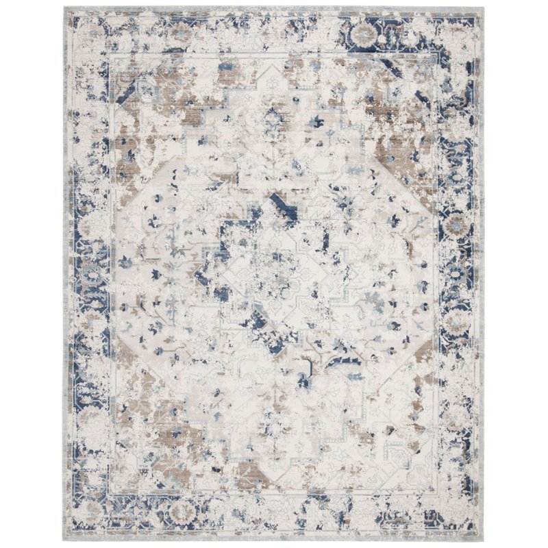 Safavieh Mirage 8' x 10' Hand Loomed Rug in Blue and Cream