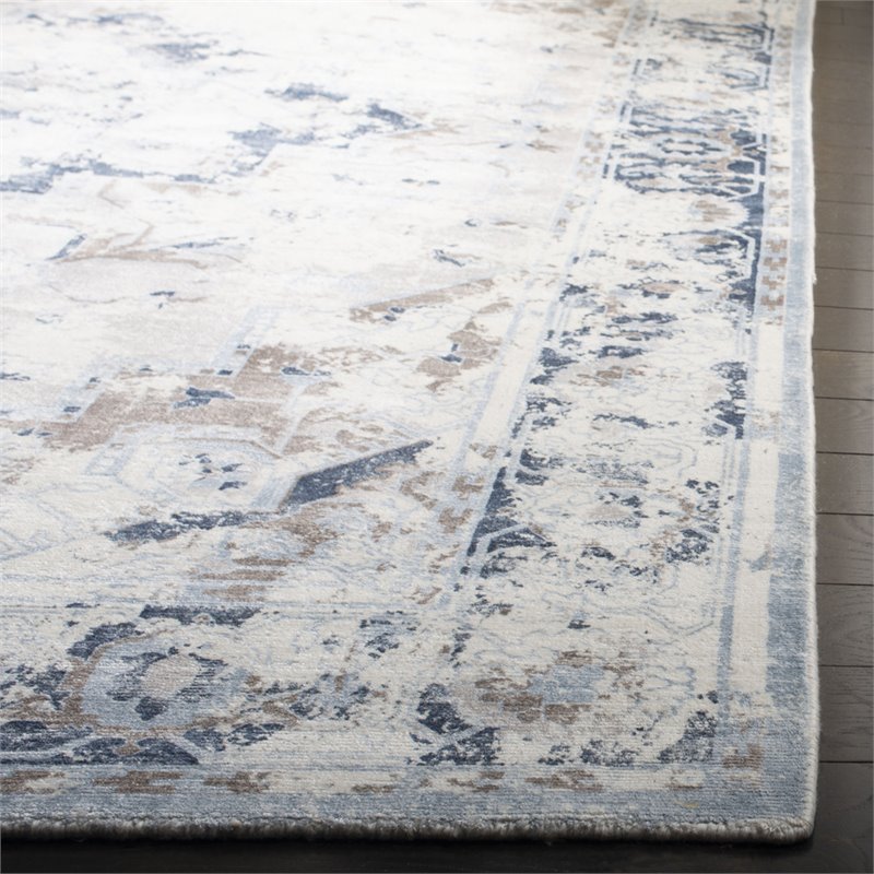 Safavieh Mirage 9' x 12' Hand Loomed Rug in Blue and Cream