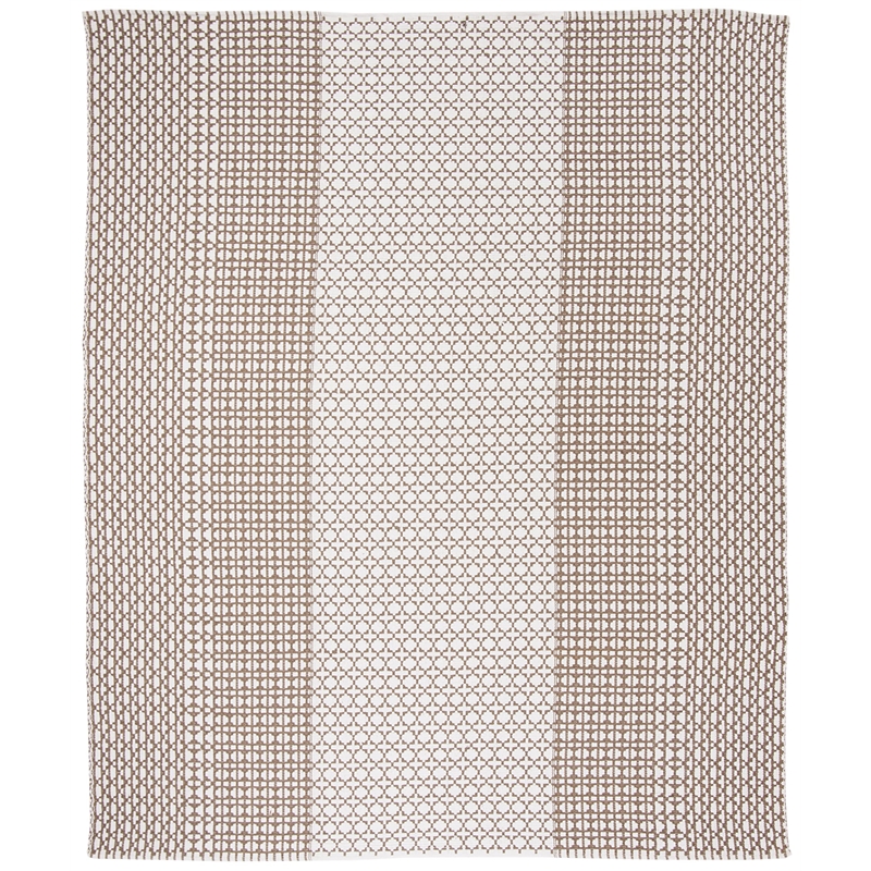Safavieh Montauk 8' x 10' Hand Woven Rug in Taupe and Ivory