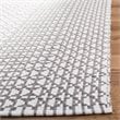 Safavieh Montauk 3' x 5' Hand Woven Rug in Gray and Ivory