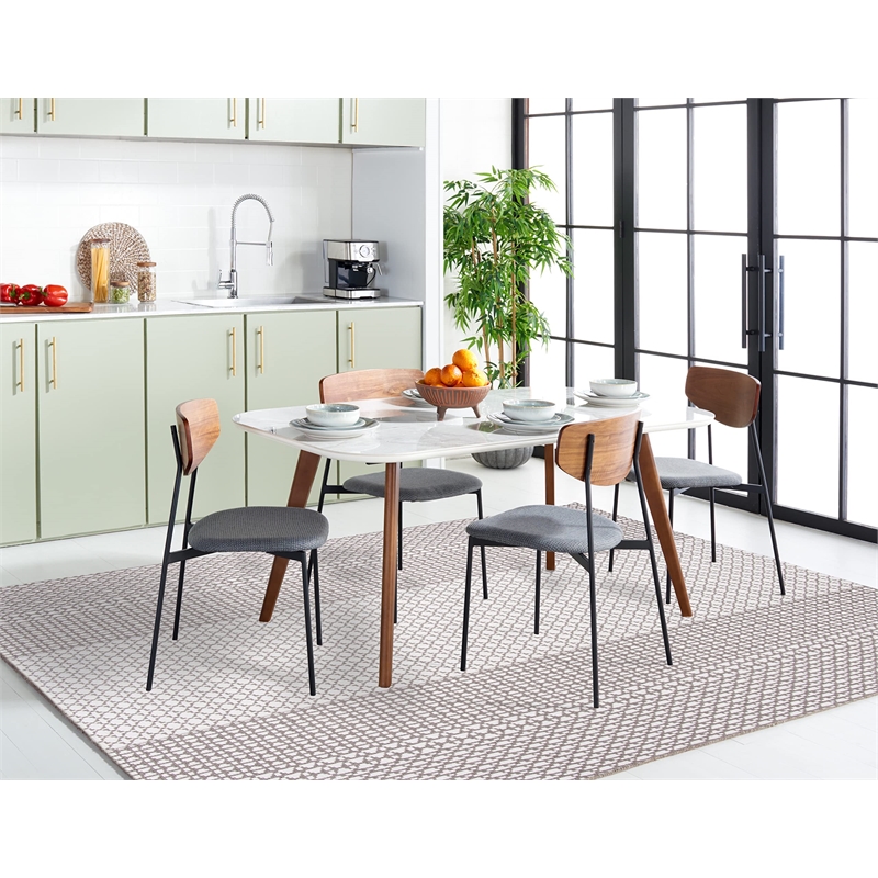 Safavieh Montauk 5' x 8' Hand Woven Rug in Gray and Ivory
