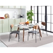 Safavieh Montauk 5' x 8' Hand Woven Rug in Gray and Ivory