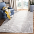 Safavieh Montauk 8' x 10' Hand Woven Rug in Gray and Ivory