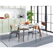 Safavieh Montauk 5' x 8' Hand Woven Rug in Navy and Ivory