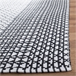 Safavieh Montauk 3' x 5' Hand Woven Rug in Black and Ivory