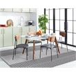 Safavieh Montauk 5' x 8' Hand Woven Rug in Black and Ivory