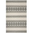 Safavieh Natura 5' x 8' Hand Woven Wool Rug in Gray and Ivory