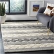 Safavieh Natura 6' Square Hand Woven Wool Rug in Gray and Ivory