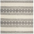Safavieh Natura 6' Square Hand Woven Wool Rug in Gray and Ivory