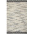 Safavieh Natura 2' x 3' Hand Woven Wool Rug in Black and Ivory