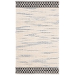Safavieh Natura 5' x 8' Hand Woven Wool Rug in Black and Ivory