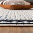 Safavieh Natura 5' x 8' Hand Woven Wool Rug in Black and Ivory