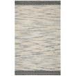 Safavieh Natura 6' x 9' Hand Woven Wool Rug in Black and Ivory