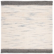 Safavieh Natura 6' Square Hand Woven Wool Rug in Black and Ivory