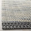 Safavieh Natura 8' x 10' Hand Woven Wool Rug in Black and Ivory