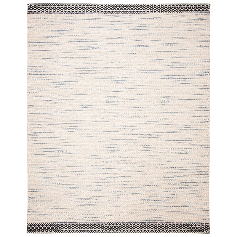 Safavieh Natura 9' x 12' Hand Woven Wool Rug in Black and Ivory