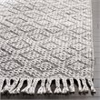 Safavieh Natura 3' x 5' Hand Woven Wool Rug in Charcoal and Light Gray