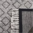 Safavieh Natura 3' x 5' Hand Woven Wool Rug in Charcoal and Light Gray