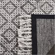Safavieh Natura 5' x 8' Hand Woven Wool Rug in Charcoal and Light Gray