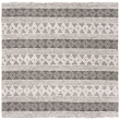 Safavieh Natura 6' Square Hand Woven Wool Rug in Charcoal and Gray