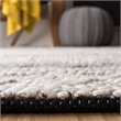 Safavieh Natura 6' Square Hand Woven Wool Rug in Charcoal and Gray