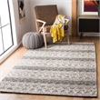 Safavieh Natura 8' x 10' Hand Woven Wool Rug in Charcoal and Gray