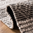 Safavieh Natura 8' x 10' Hand Woven Wool Rug in Charcoal and Gray