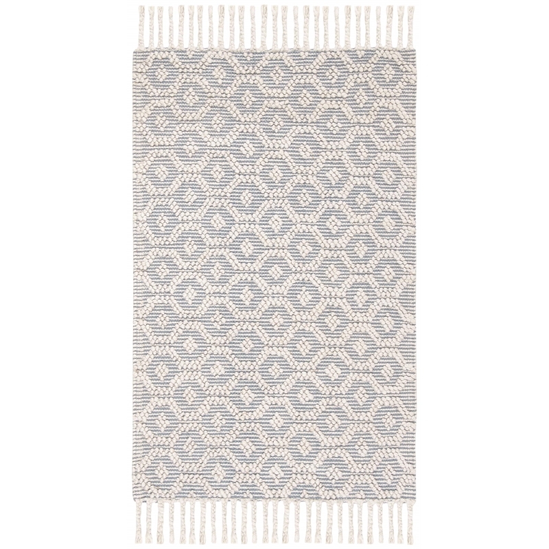 Safavieh Natura 3' x 5' Hand Woven Wool Rug in Gray