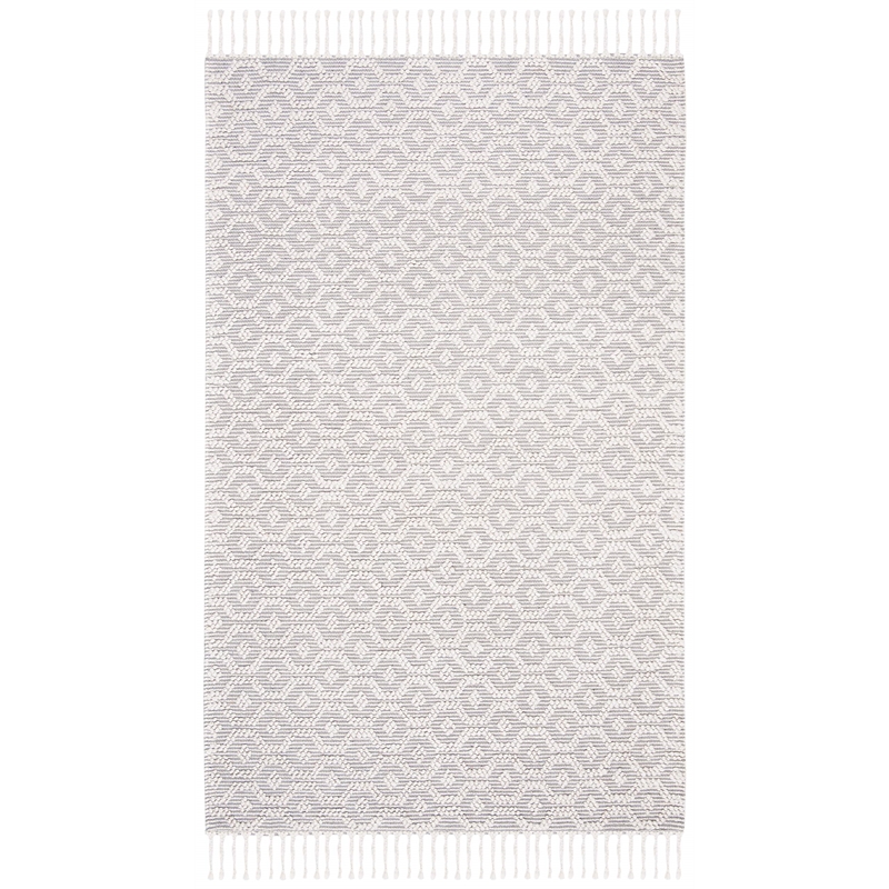 Safavieh Natura 5' x 8' Hand Woven Wool Rug in Gray