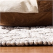 Safavieh Natura 5' x 8' Hand Woven Wool Rug in Gray