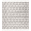 Safavieh Natura 6' Square Hand Woven Wool Rug in Gray