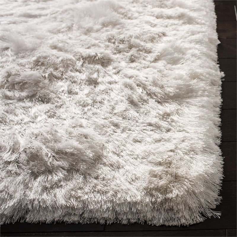 Safavieh Ocean 3' x 5' Hand Tufted Shag Rug in Ivory