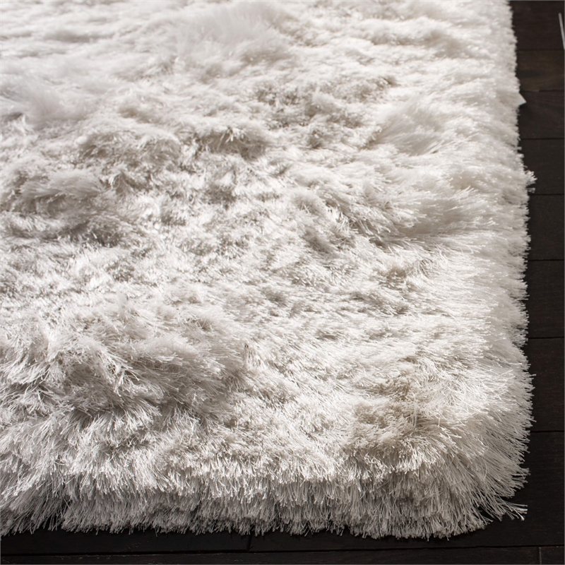 Safavieh Ocean 4' x 6' Hand Tufted Shag Rug in Ivory
