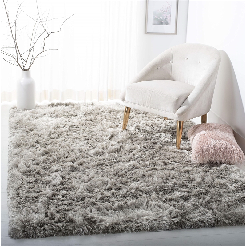 Safavieh Ocean 8' x 10' Hand Tufted Shag Rug in Ivory