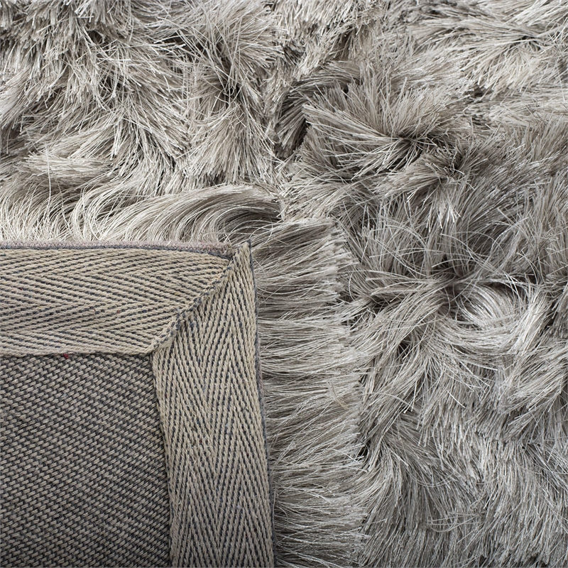 Safavieh Ocean 8' x 10' Hand Tufted Shag Rug in Light Gray