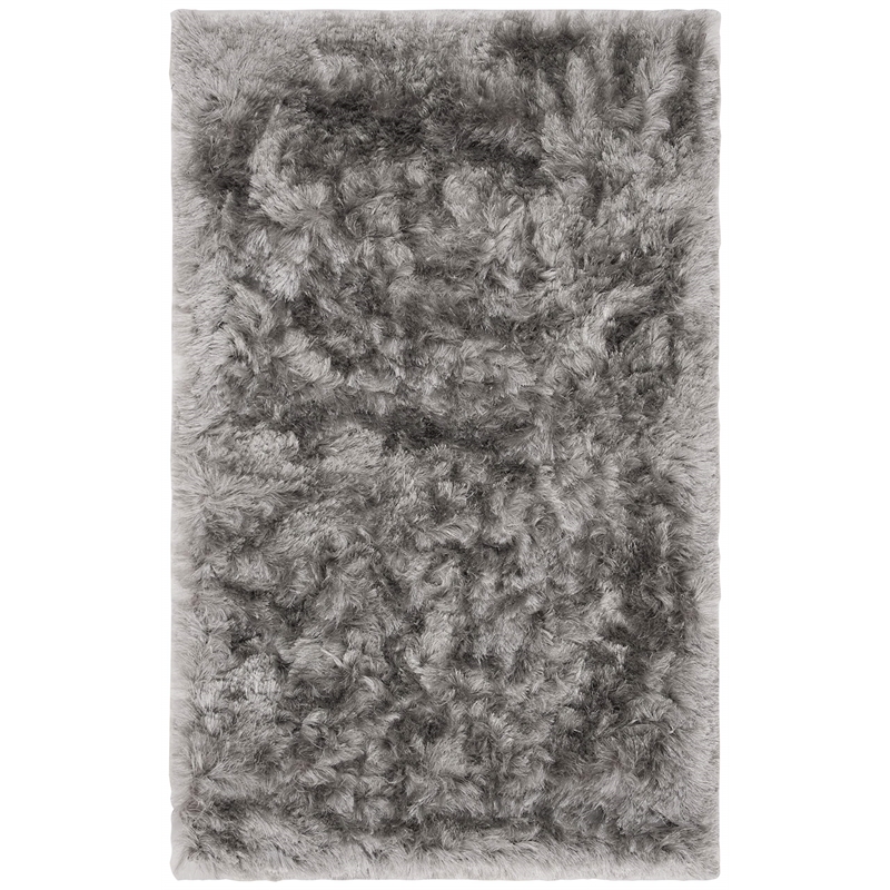 Safavieh Ocean 3' x 5' Hand Tufted Shag Rug in Silver