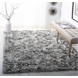 Safavieh Ocean 5' x 8' Hand Tufted Shag Rug in Silver