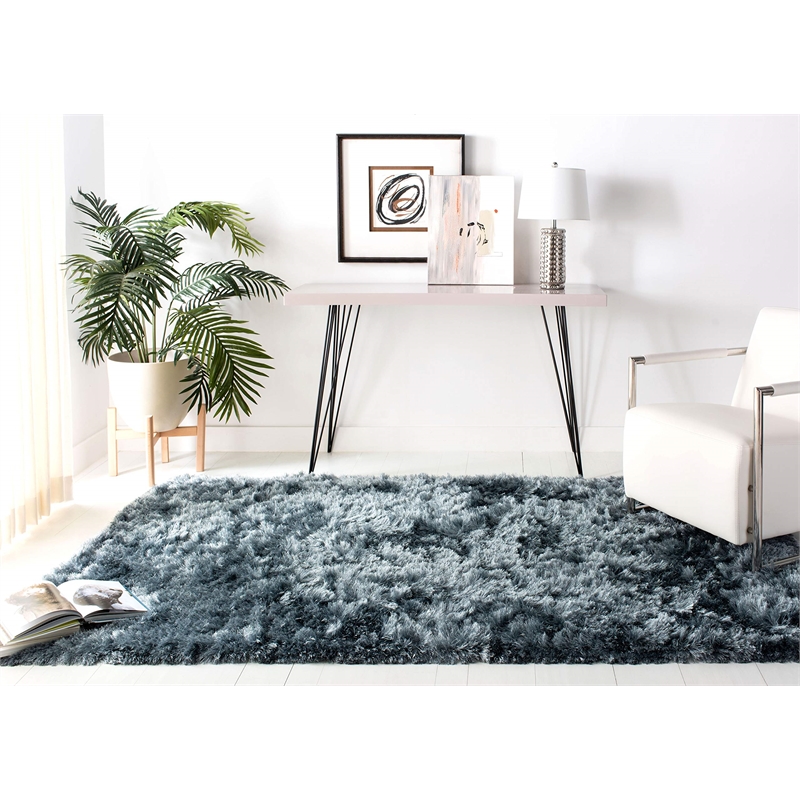 Safavieh Ocean 3' x 5' Hand Tufted Shag Rug in Slate