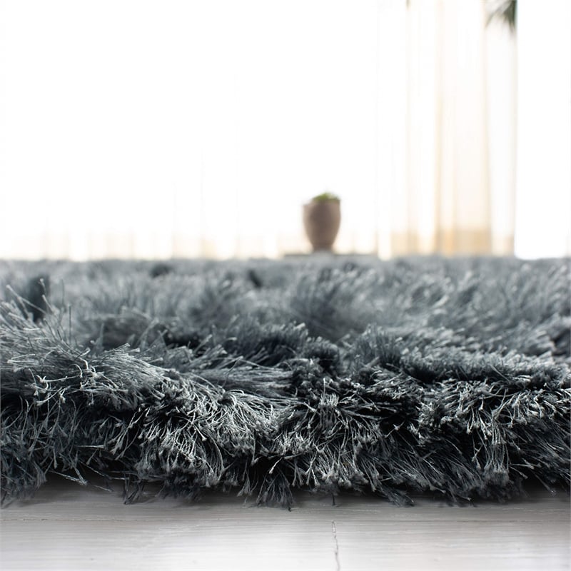 Safavieh Ocean 8' x 10' Hand Tufted Shag Rug in Slate