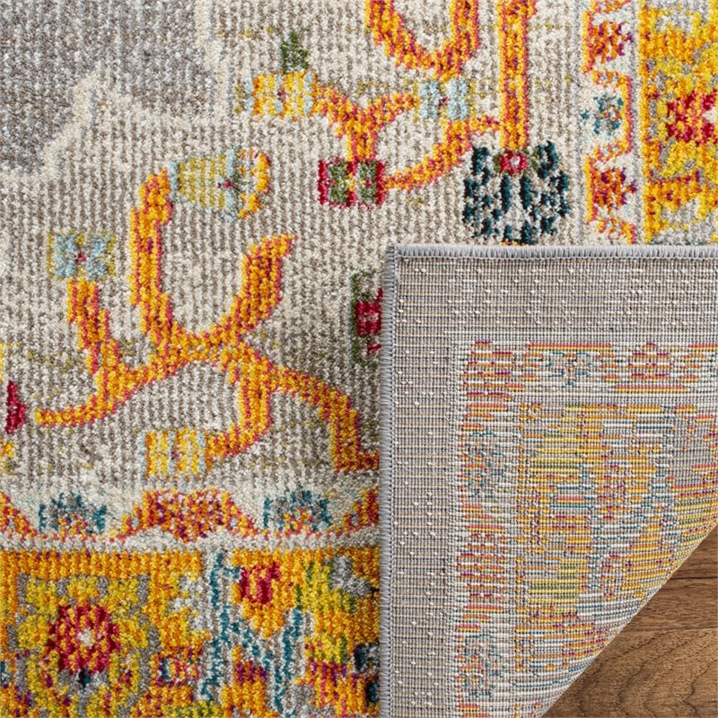 Safavieh Phoenix 8' x 10' Rug in Orange and Gray