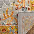 Safavieh Phoenix 9' x 12' Rug in Orange and Gray