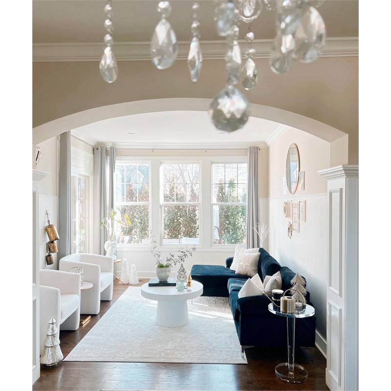 Safavieh Reflection 8' x 10' Rug in Cream and Ivory