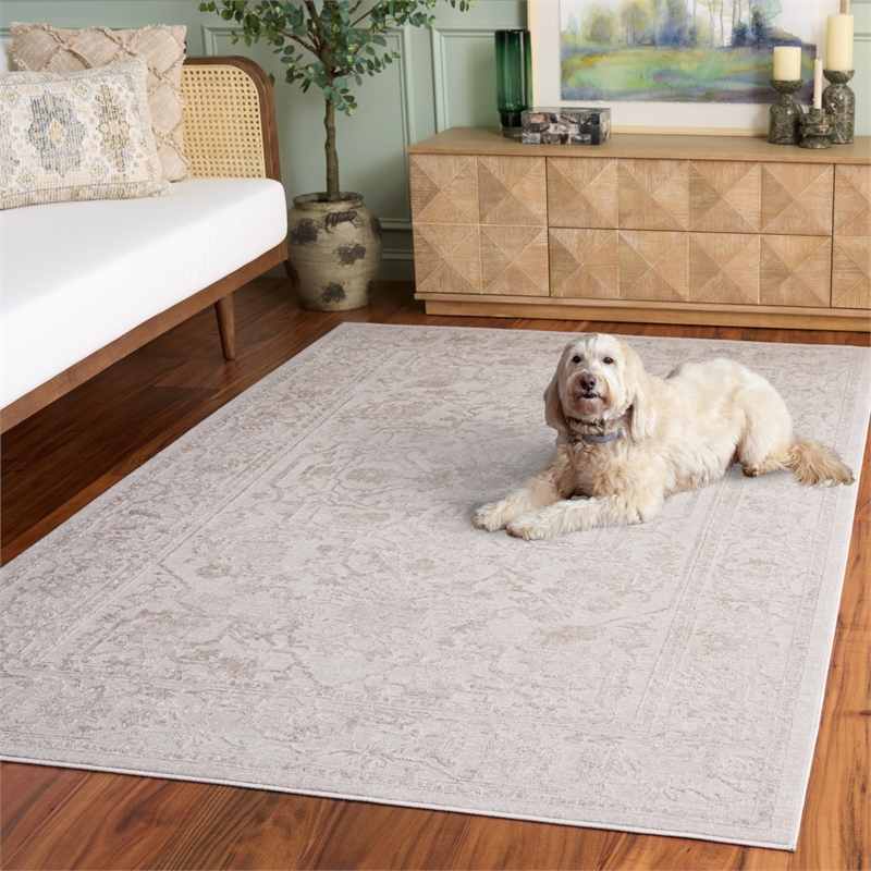 Safavieh Reflection 6' x 9' Rug in Cream and Ivory