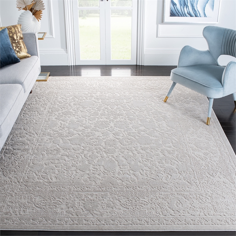Safavieh Reflection 8' x 10' Rug in Cream and Ivory