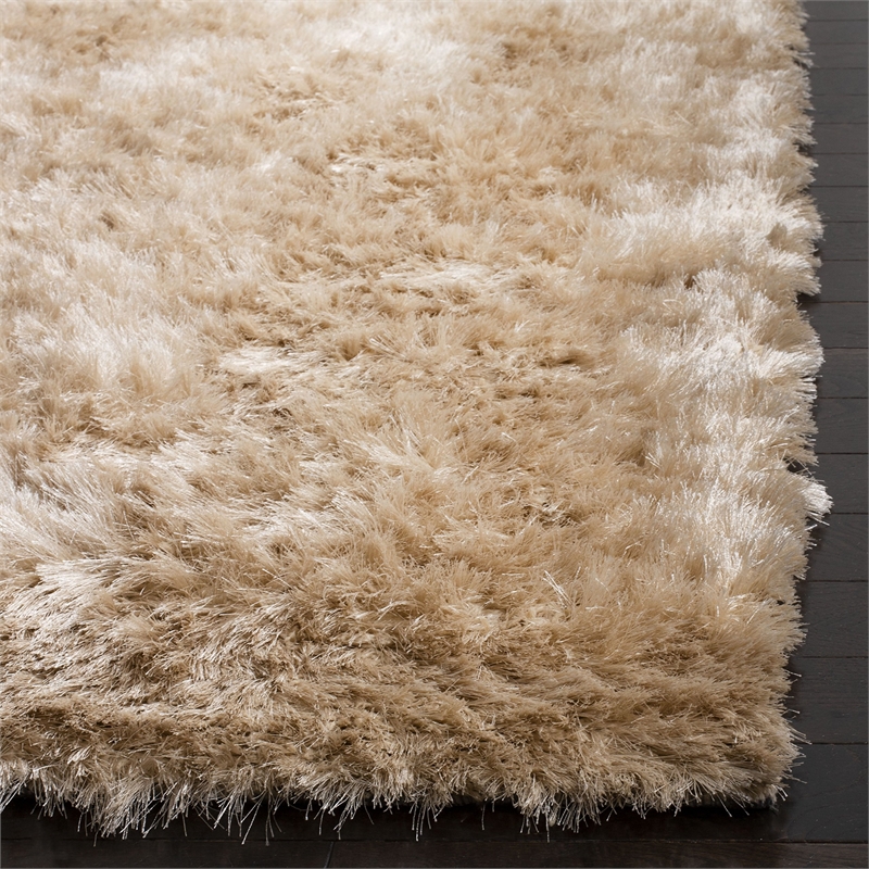 Safavieh Riviera 3' x 5' Hand Tufted Shag Rug in Beige