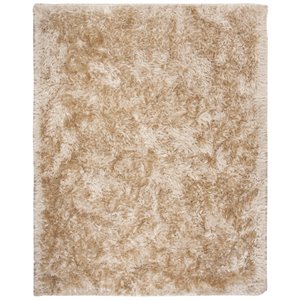 Safavieh Riviera 8' x 10' Hand Tufted Shag Rug in Beige