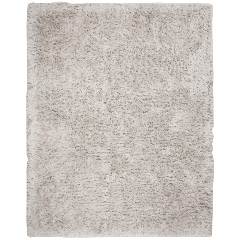 Safavieh Riviera 8' x 10' Hand Tufted Shag Rug in Light Gray
