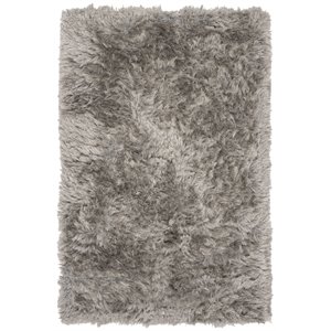 Safavieh Riviera 3' x 5' Hand Tufted Shag Rug in Silver