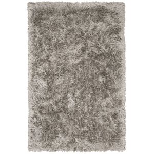 Safavieh Riviera 5' x 8' Hand Tufted Shag Rug in Silver