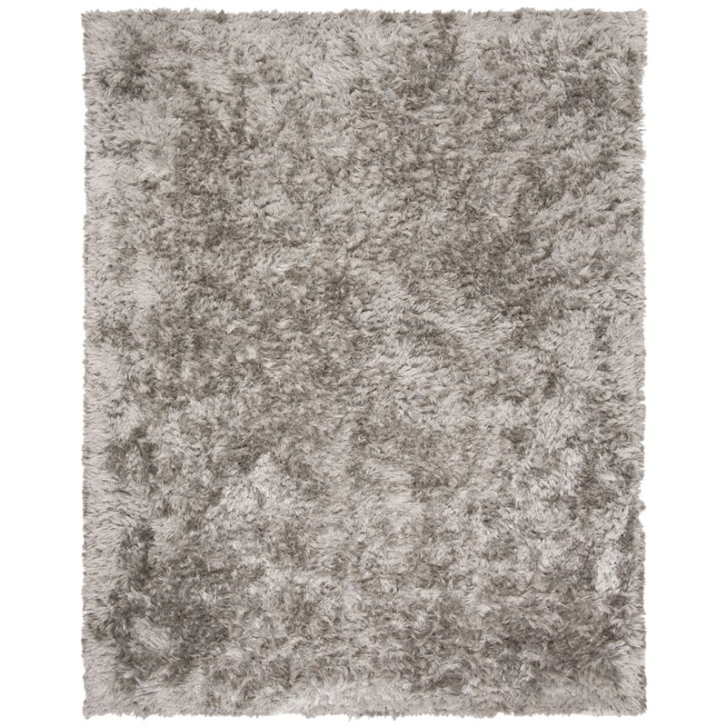 Safavieh Riviera 8' x 10' Hand Tufted Shag Rug in Silver